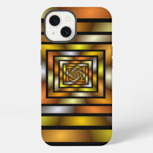 Luminous Tunnel Colourful Trippy Fractal Graphic iPhone 13 Case