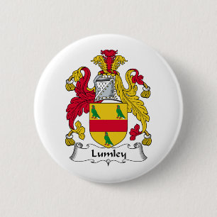 Lumley Family Crest 2 Inch Round Button