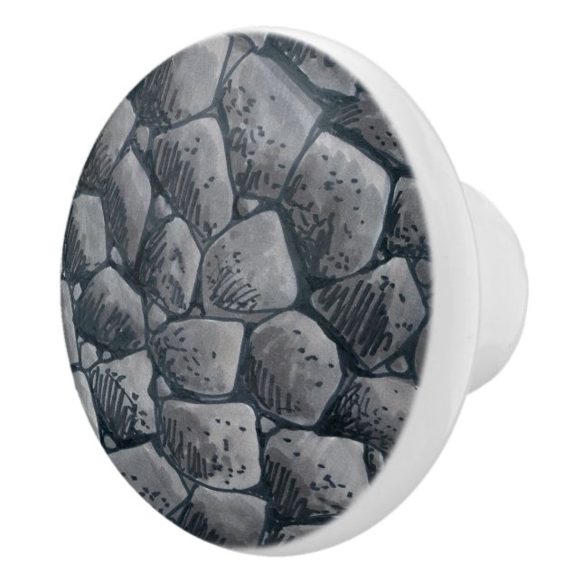 Lump Of Coal ceramic knob (Right)