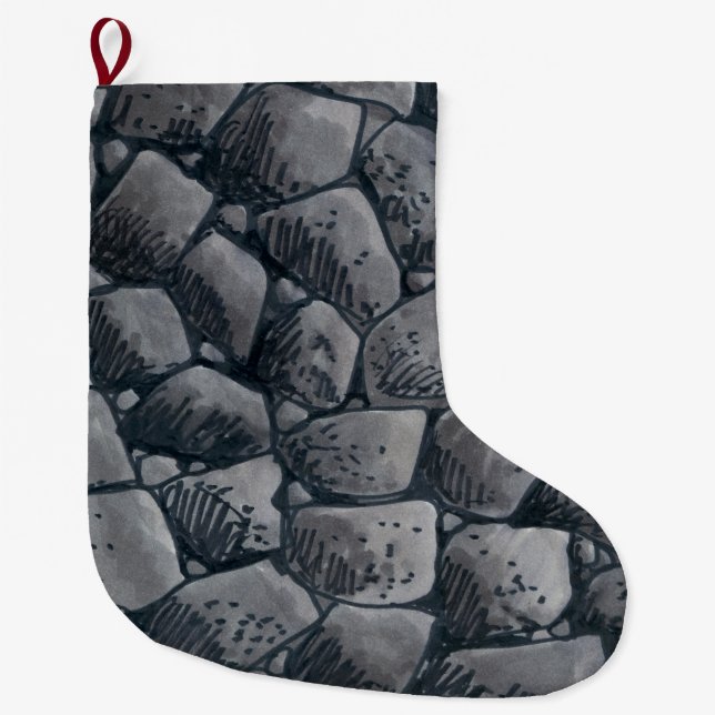 Lump Of Coal Christmas stocking large (Front)