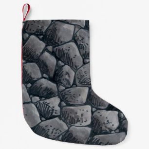 Lump Of Coal Christmas stocking small