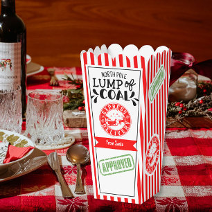 Lump of Coal Popcorn Party popcorn Favour Favor Box