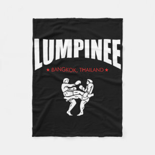 Lumpinee Boxing Stadium Bangkok Thailand Best Dad Fleece Blanket