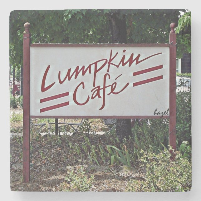 Lumpkin Cafe, Athens,Georgia, Marble Stone Coaster (Front)