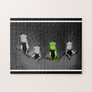 Lumpy Green Bug Jigsaw Puzzle