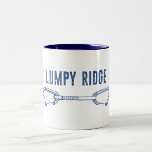 Lumpy Ridge Rock Climbing Quickdraw Two-Tone Coffee Mug