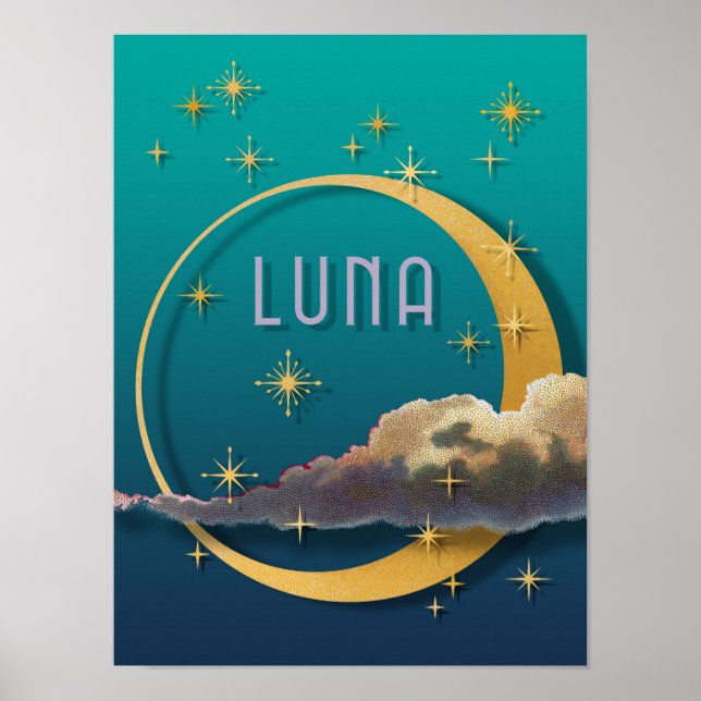Luna and the Night Sky Poster (Front)
