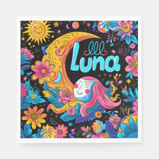 Luna Birthday Napkin