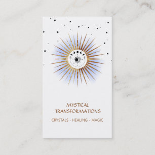 *~* Luna Celestial  Lunar Moon Magic Boho Light Business Card