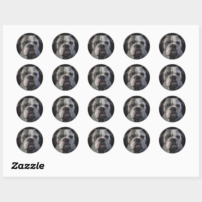 Luna Classic Round Sticker (Sheet)