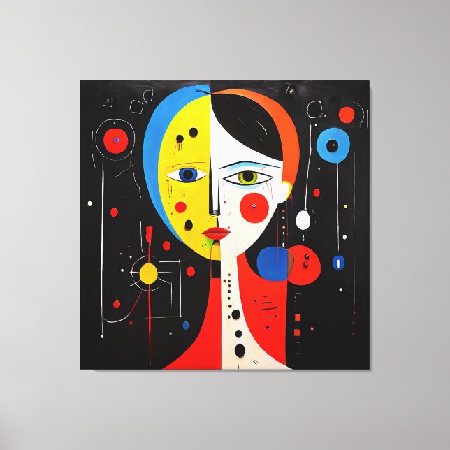 Luna - Duality of Expression Canvas Print (Front)