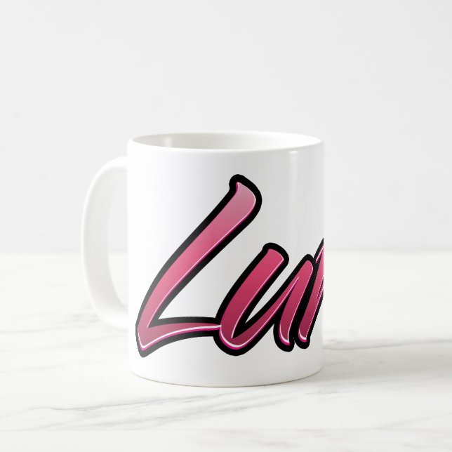 Luna faded pink Tasse de thé (Devant gauche)