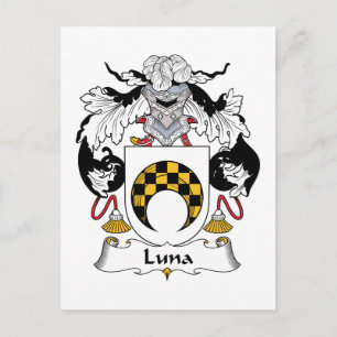 Luna Family Crest Postcard