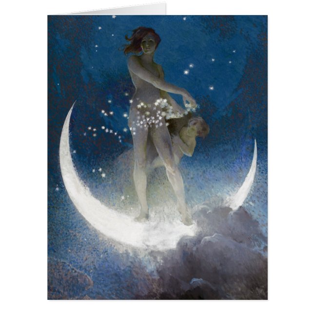 Luna Goddess at Night Scattering Stars (Front)