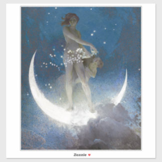 Luna Goddess at Night Scattering Stars