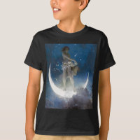 Luna Goddess at Night Scattering Stars