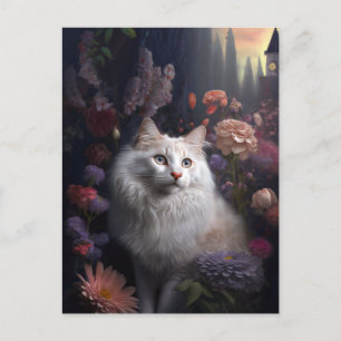 Luna la carte postale turque de chat Angora