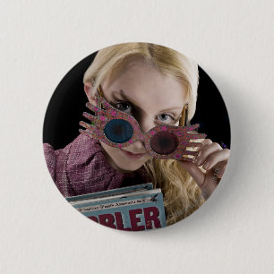 Luna Lovegood Peeks Over Glasses 2 Inch Round Button
