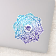 Luna Mandala Personalized Vinyl Sticker