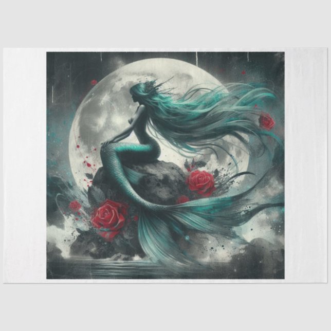 Luna Mermaid Tissue Paper (Front)
