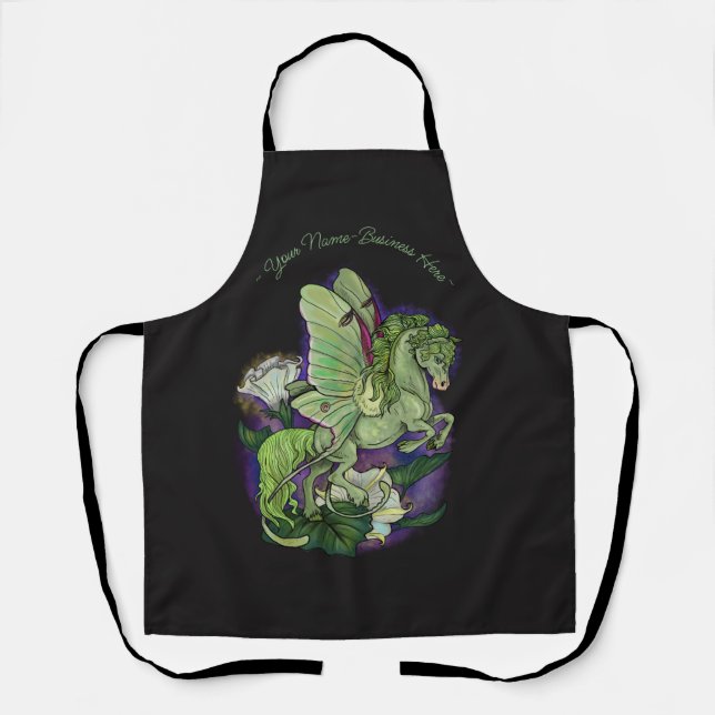 Luna Moonduster Moth Fairy Horse  Apron (Front)