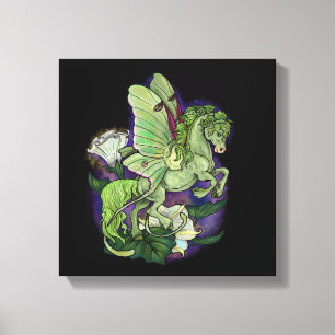 Luna Moonduster Moth Fairy Horse Canvas Print