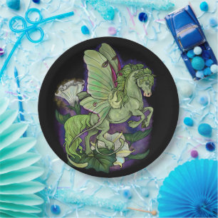 Luna Moonduster Moth Fairy Horse  Paper Plates