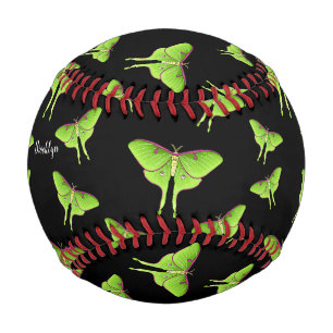 Luna Moth cartoon illustration  Baseball