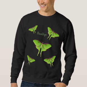 Luna Moth cartoon illustration Sweatshirt