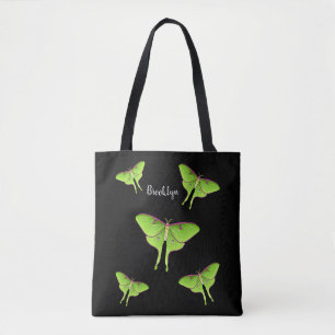 Luna Moth cartoon illustration Tote Bag