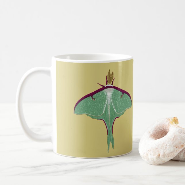 Luna Moth Coffee Mug (With Donut)