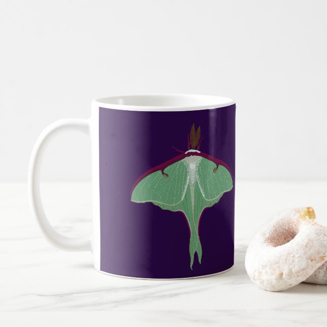 Luna Moth Coffee Mug (With Donut)