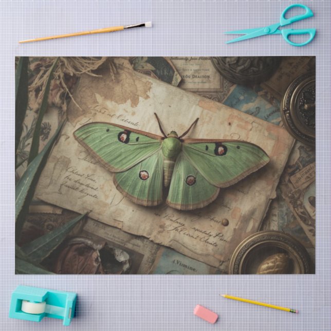 Luna Moth ConservatoryvBotanicals Tissue Paper (Craft)