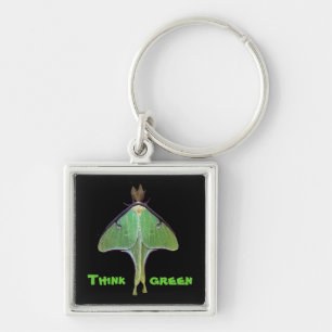 Luna Moth Earth Day Keychain