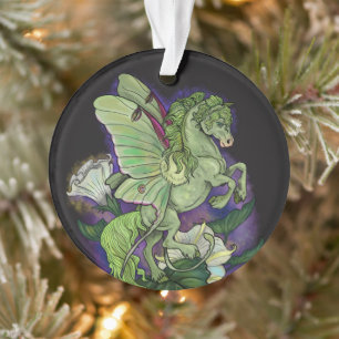 Luna Moth Fairy Horse Pegasus Ornament