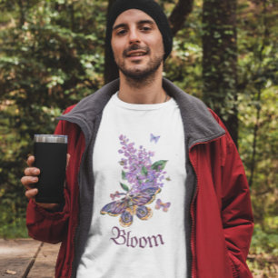 Luna Moth, Floral Moth T-Shirt