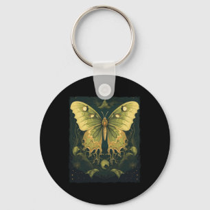 Luna Moth Halloween Keychain