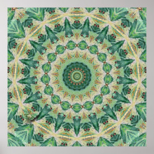 Luna Moth Kaleidoscope Art Print