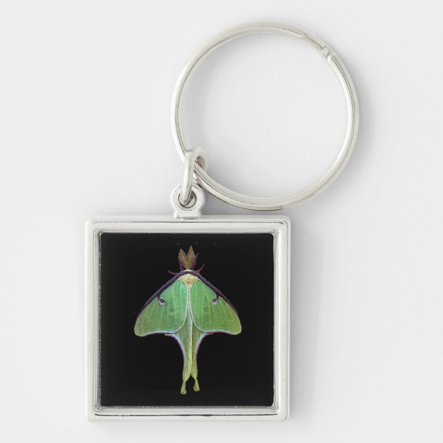 Luna Moth Keychain (Front)