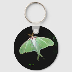 Luna Moth Keychain