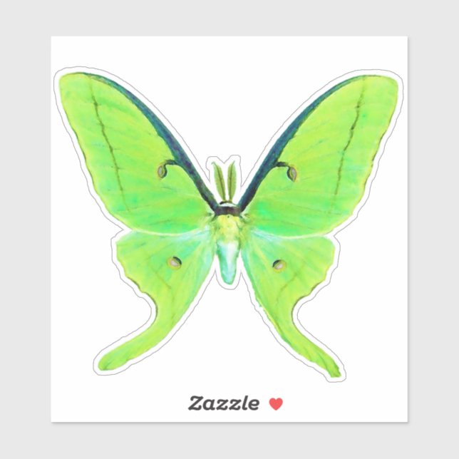 Luna Moth - Lime Green and Pale Green (Sheet)