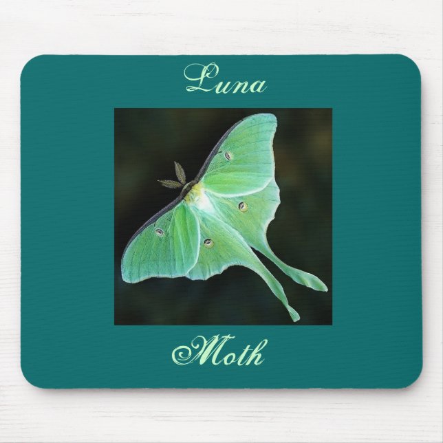 Luna Moth, Luna, Moth Mouse Pad (Front)