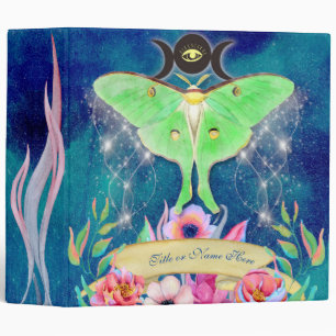 Luna Moth Magickal Night Journey Binder