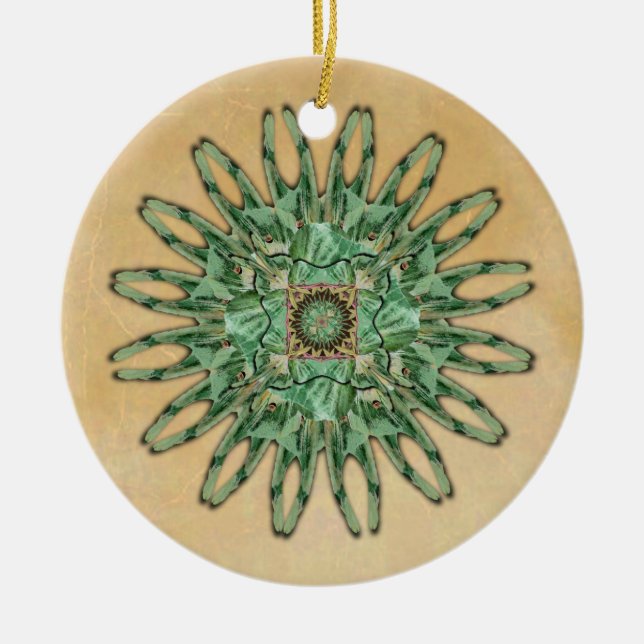 Luna Moth Mandala Ornament (Front)