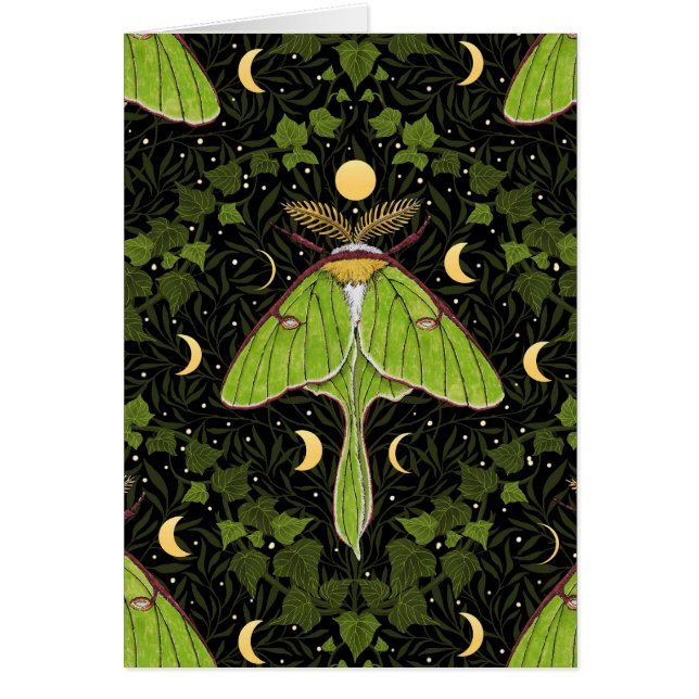 Luna moth, moon phases and ivy damask 2 (Front)