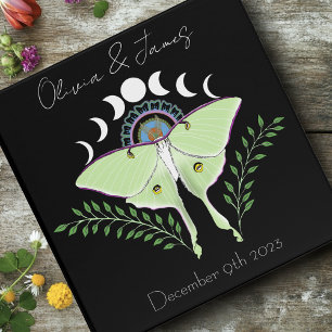 Luna Moth Moon Phases Binder