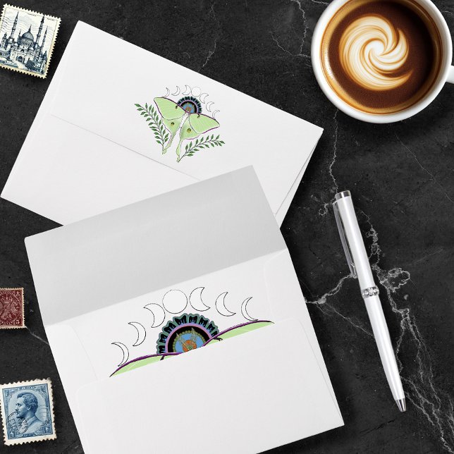 Luna Moth Moon Phases Envelope (Creator Uploaded)