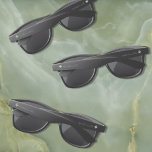 Luna Moth Moon Phases Sunglasses<br><div class="desc">A luna moth and moon phases set against a backdrop of black</div>