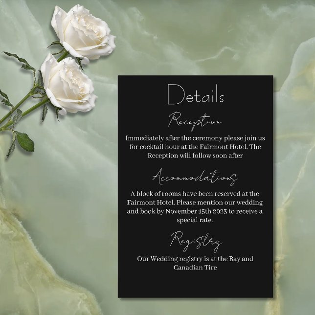 Luna Moth Moon Phases Wedding Enclosure Card (Creator Uploaded)