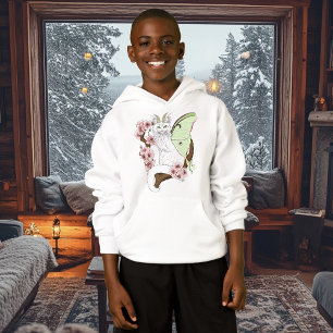 Luna Moth Moon White Cat Green